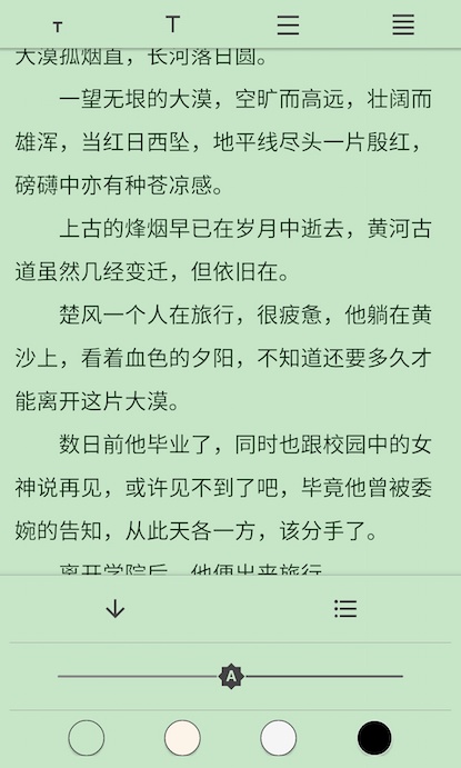 阅读设置